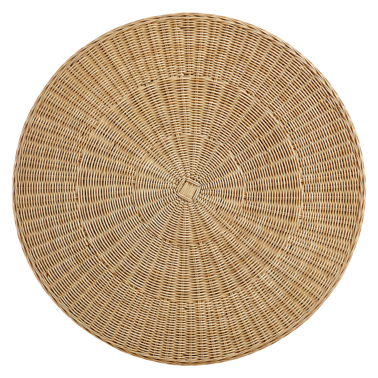 Ainsley 32 Inch Round Natural Rattan Coffee Table