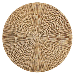 Ainsley 32 Inch Round Natural Rattan Coffee Table