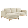 Roscoe Left-Facing Fabric Sectional Sofa with Chaise by Modway