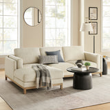 Roscoe Left-Facing Fabric Sectional Sofa with Chaise by Modway