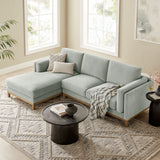 Roscoe Left-Facing Fabric Sectional Sofa with Chaise by Modway