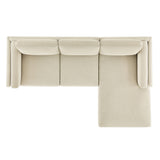 Roscoe Right-Facing Fabric Sectional Sofa with Chaise by Modway