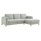 Roscoe Right-Facing Fabric Sectional Sofa with Chaise by Modway