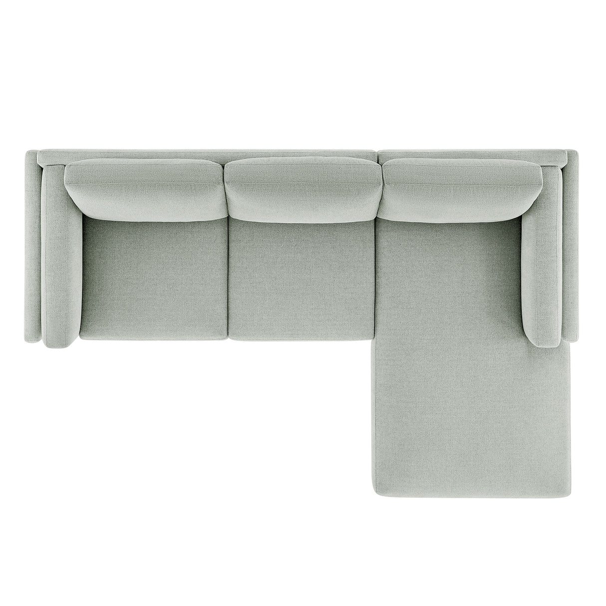 Roscoe Right-Facing Fabric Sectional Sofa with Chaise by Modway