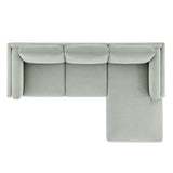 Roscoe Right-Facing Fabric Sectional Sofa with Chaise by Modway