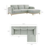 Roscoe Right-Facing Fabric Sectional Sofa with Chaise by Modway