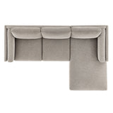 Roscoe Right-Facing Fabric Sectional Sofa with Chaise by Modway