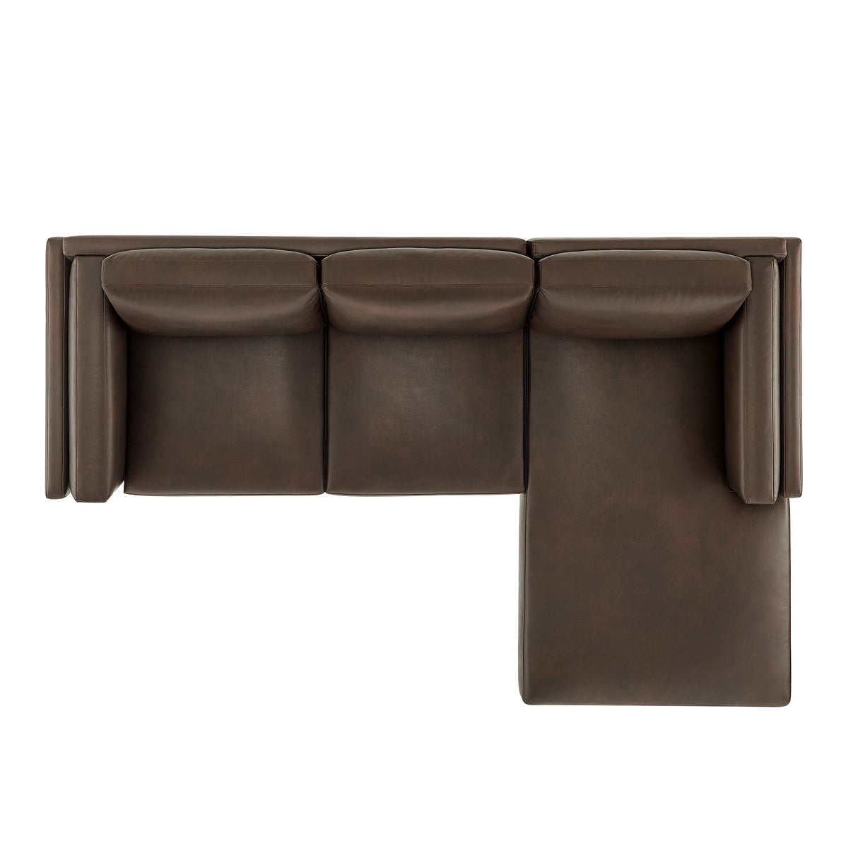 Roscoe Right-Facing Vegan Leather Sectional Sofa with Chaise by Modway