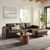 Roscoe Right-Facing Vegan Leather Sectional Sofa with Chaise by Modway