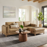 Roscoe Right-Facing Vegan Leather Sectional Sofa with Chaise by Modway