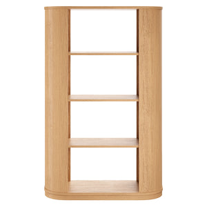 Aspect 74 Inch Curved 4 Tier Bookshelf by Modway