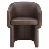 Verity Barrel Back Vegan Leather Dining Chair by Modway