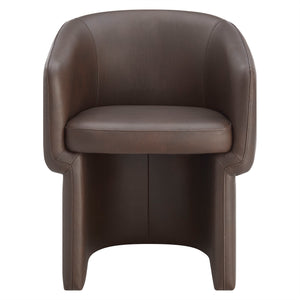 Verity Barrel Back Vegan Leather Dining Chair by Modway