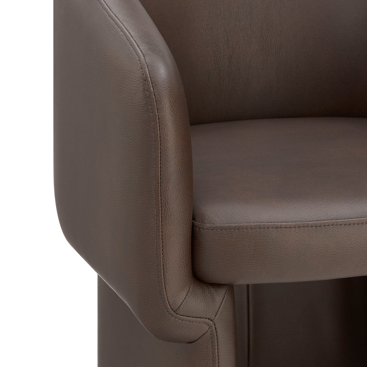 Verity Barrel Back Vegan Leather Dining Chair by Modway