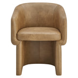 Verity Barrel Back Vegan Leather Dining Chair by Modway