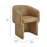 Verity Barrel Back Vegan Leather Dining Chair by Modway