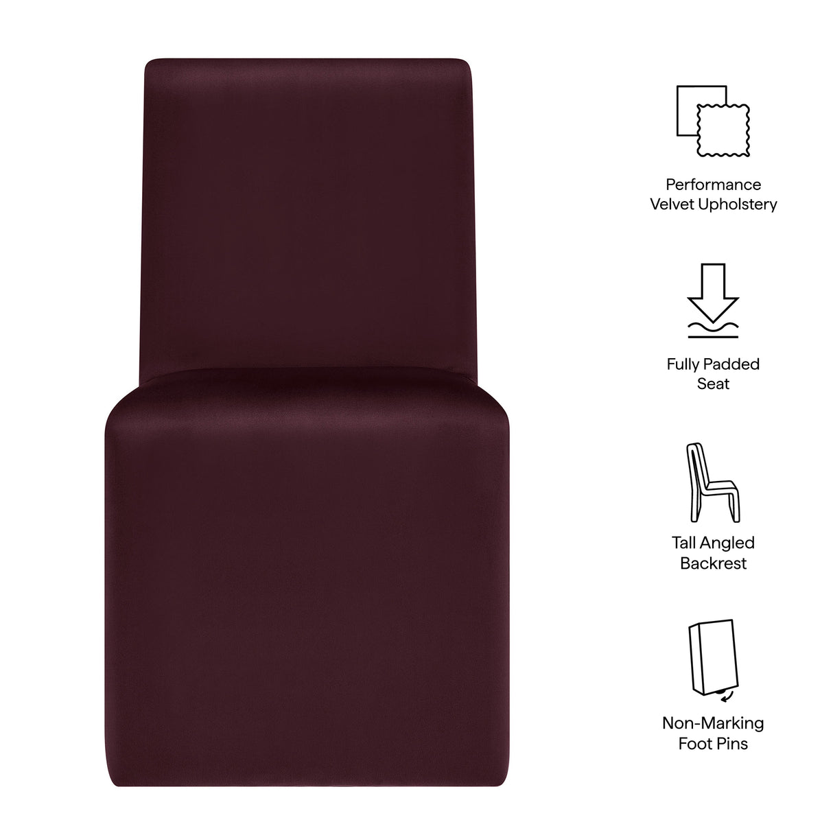 Emory Upholstered Performance Velvet Dining Side Chair