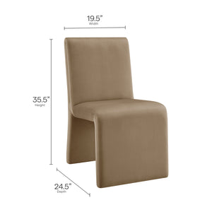 Emory Upholstered Performance Velvet Dining Side Chair