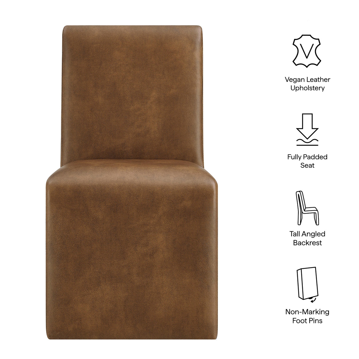 Emory Vegan Leather Dining Side Chair by Modway