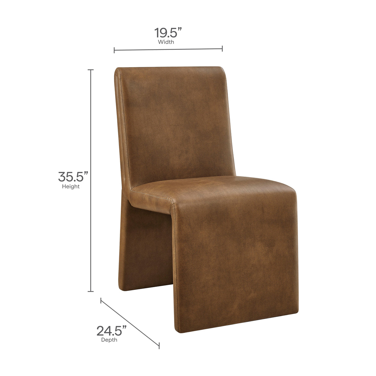 Emory Vegan Leather Dining Side Chair by Modway