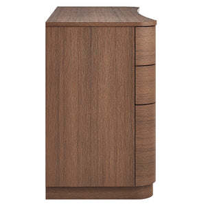 Mirae 55" 6-Drawer Curved Office Desk by Modway