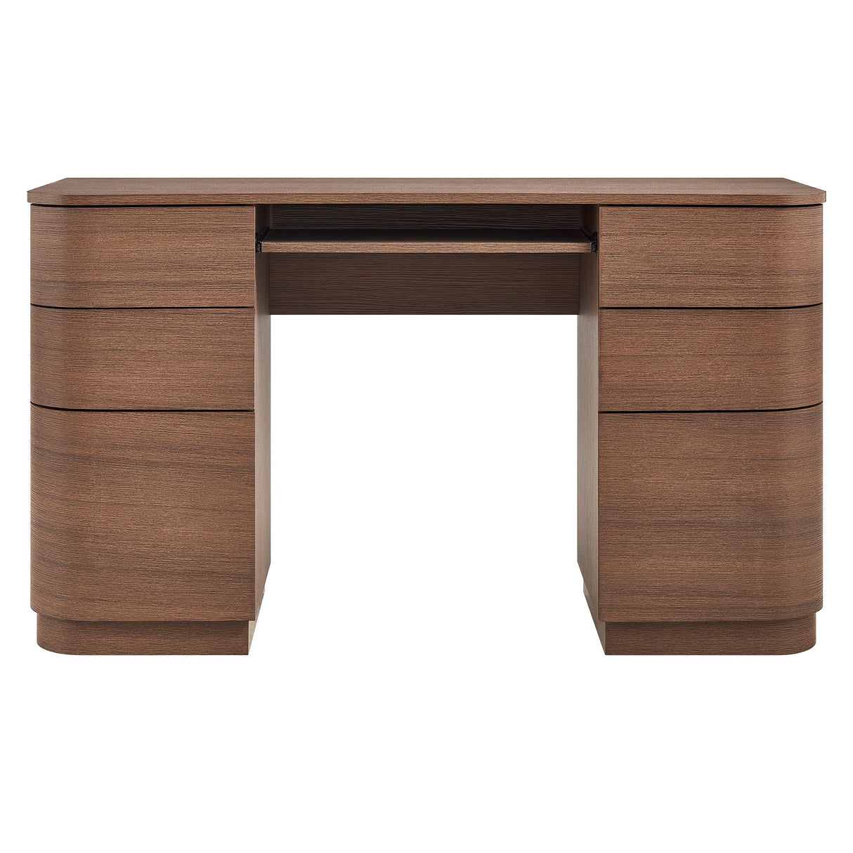 Mirae 55" 6-Drawer Curved Office Desk by Modway