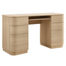 Mirae 55" 6-Drawer Curved Office Desk by Modway