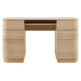 Mirae 55" 6-Drawer Curved Office Desk by Modway