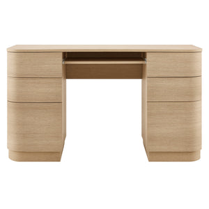 Mirae 55" 6-Drawer Curved Office Desk by Modway