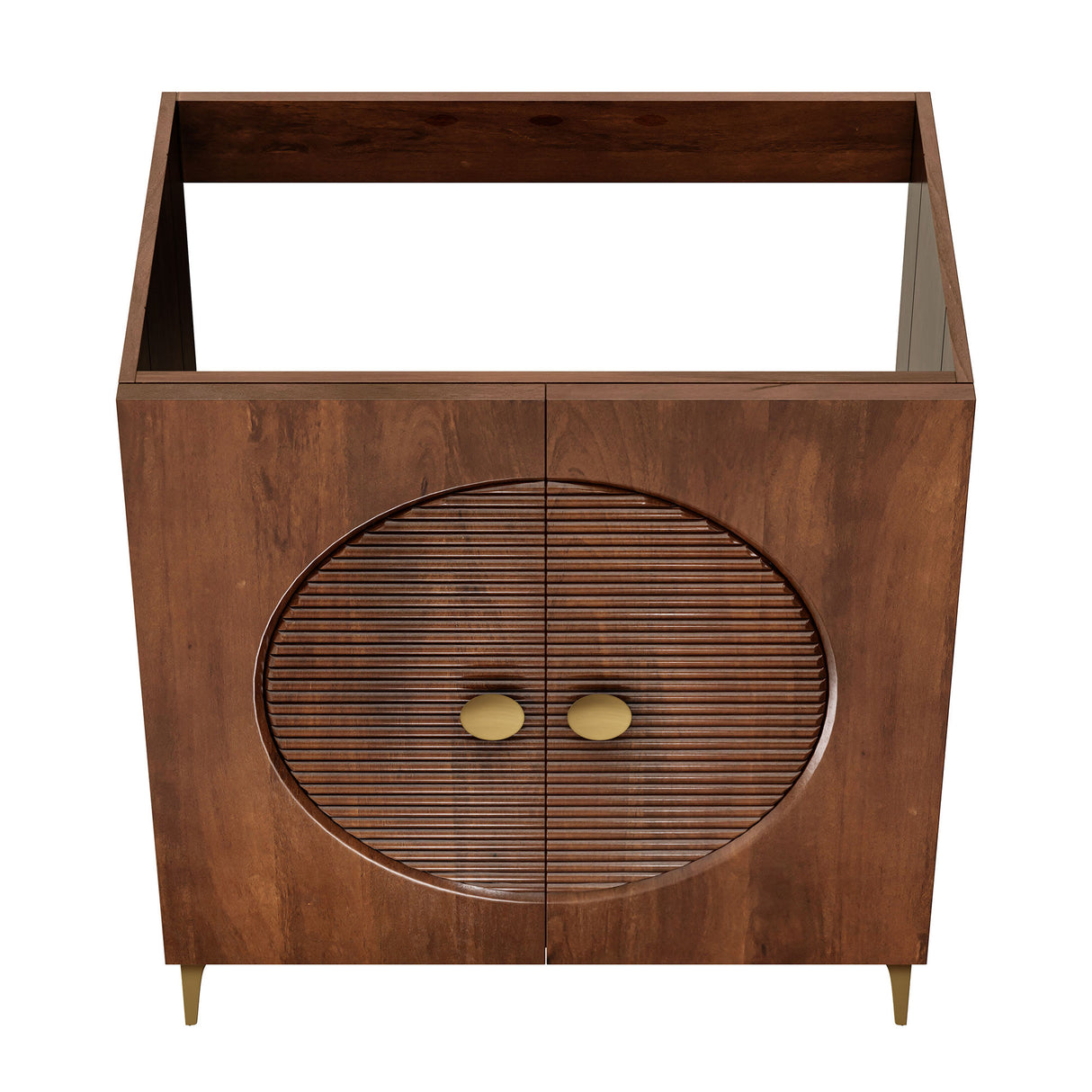 Vernon 30" Fluted Wood Vanity Cabinet Without Sink by Modway