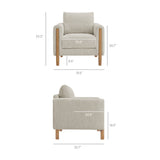 Hawken Boucle Fabric Accent Armchair by Modway