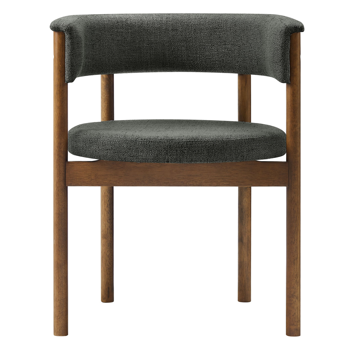 Clea Curved Upholstered Dining Chairs Set Of 2 by Modway