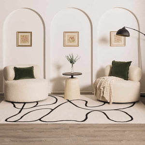 Eilir Modern Low Profile Boho Rug