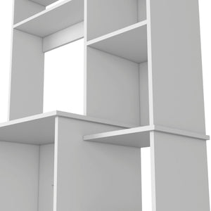 Versalles Writing Desk, Two Superior Shelves, Five Cubbies - White
