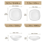 Elisa 24 Piece Dinnerware Set