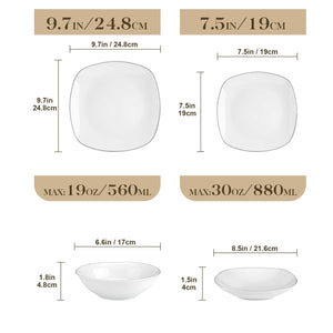 Elisa 24 Piece Dinnerware Set