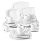 Elvira Marble Grey 30 Piece Dinnerware Set