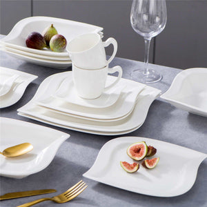 Elvira Marble Grey 30 Piece Dinnerware Set