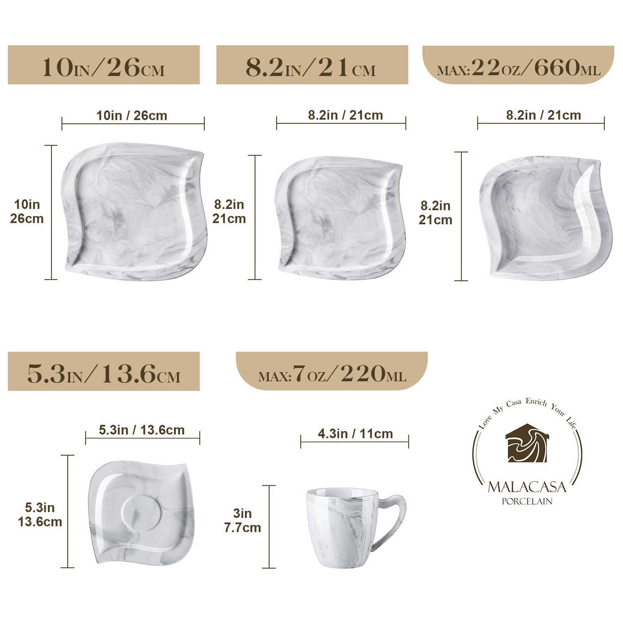 Elvira 30 Piece Dinnerware Set