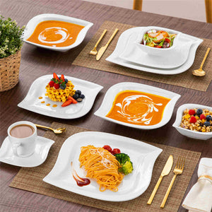 Elvira Marble Grey 36 Piece Dinnerware Set