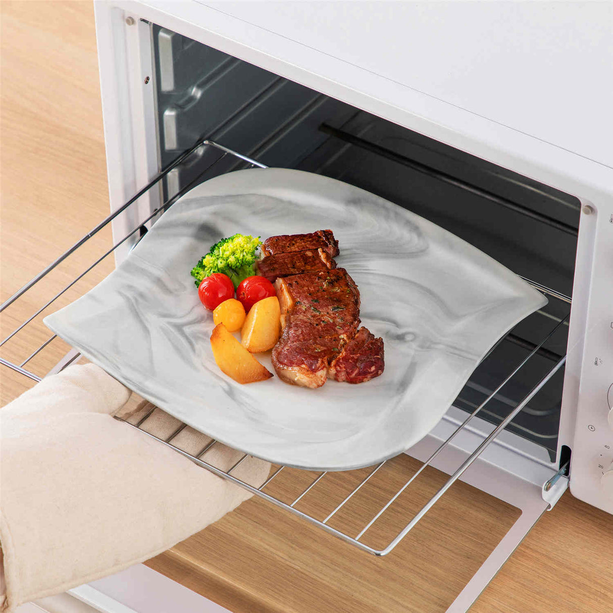 Elvira Marble Grey 36 Piece Dinnerware Set