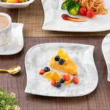 Elvira Marble Grey 36 Piece Dinnerware Set