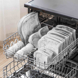 Elvira Marble Grey 36 Piece Dinnerware Set