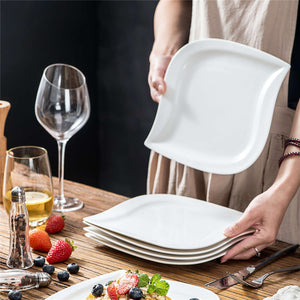 Elvira Marble Grey Dessert Plates Set of 6