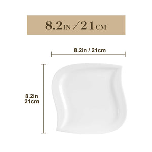 Elvira Marble Grey Dessert Plates Set of 6