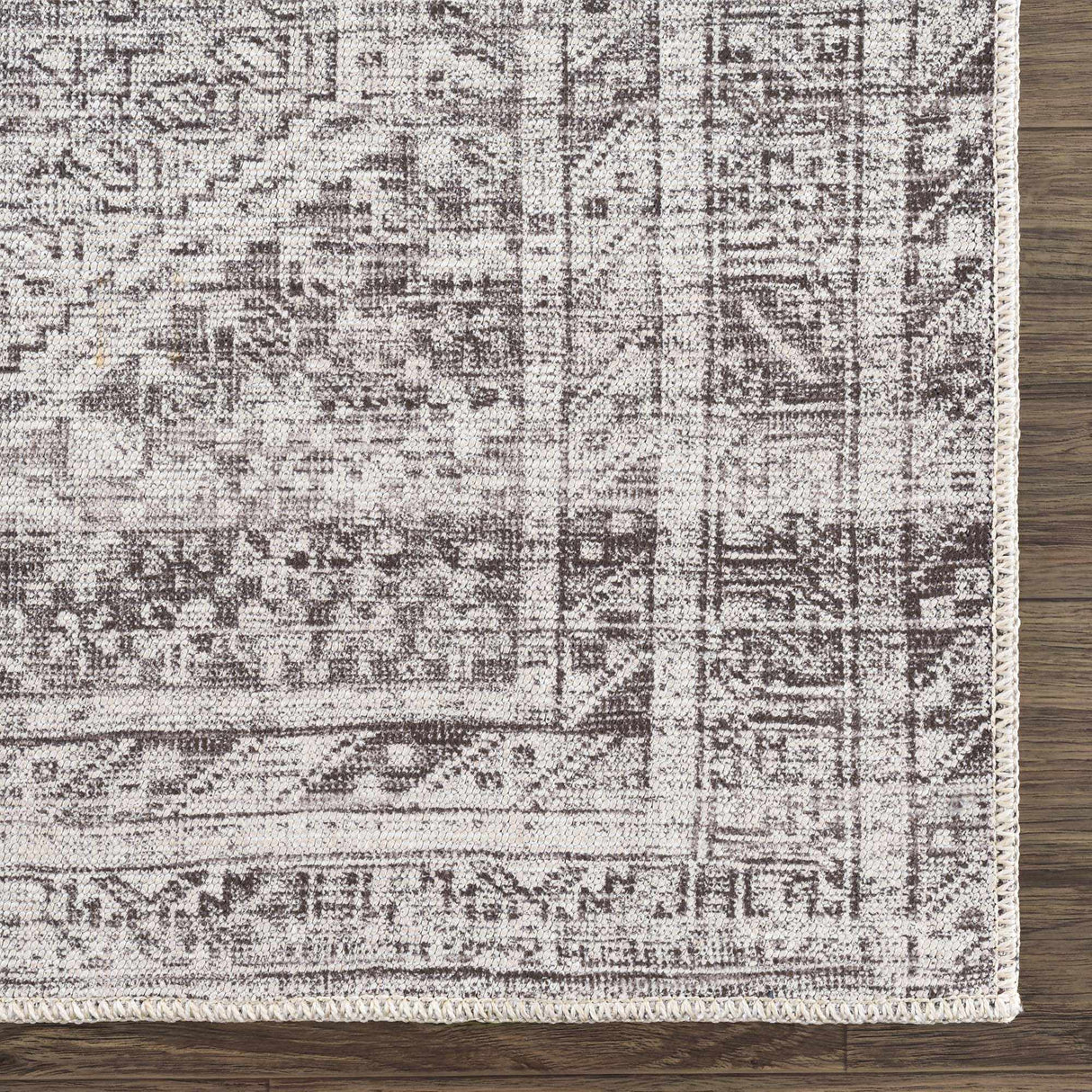 Nadie Blue Gray Medallion Area Rug - Clearance