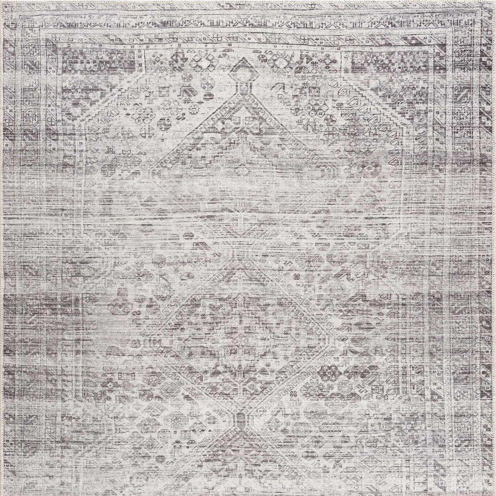 Nadie Blue Gray Medallion Area Rug - Clearance