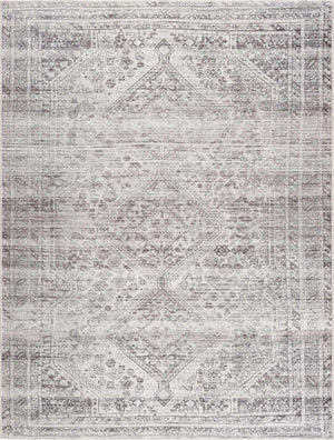 Nadie Blue Gray Medallion Area Rug - Clearance