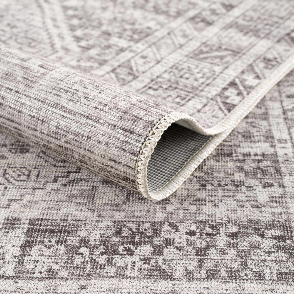 Nadie Blue Gray Medallion Area Rug - Clearance