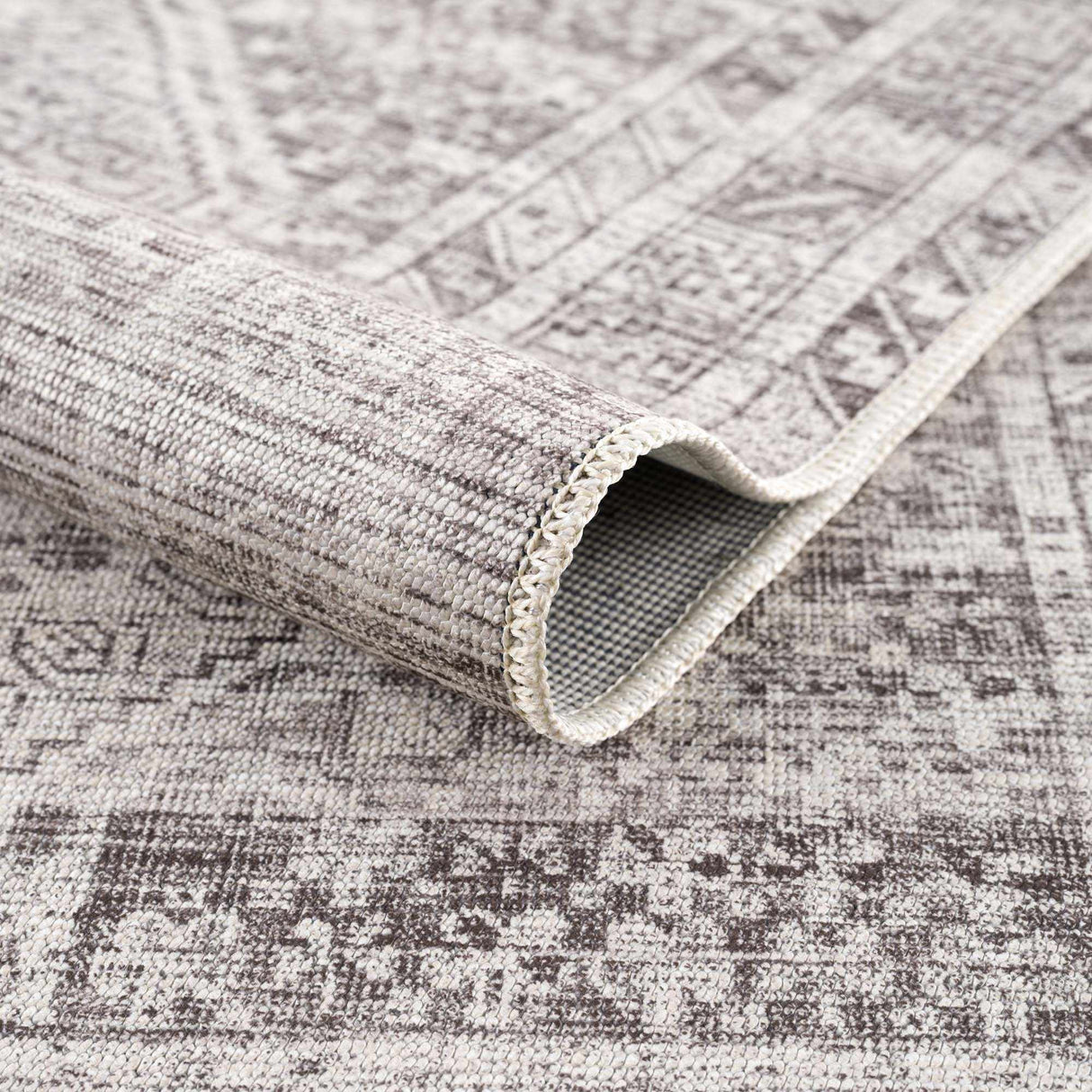 Nadie Blue Gray Medallion Area Rug - Clearance